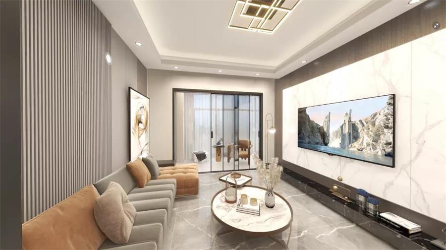 现代轻奢风格效果图